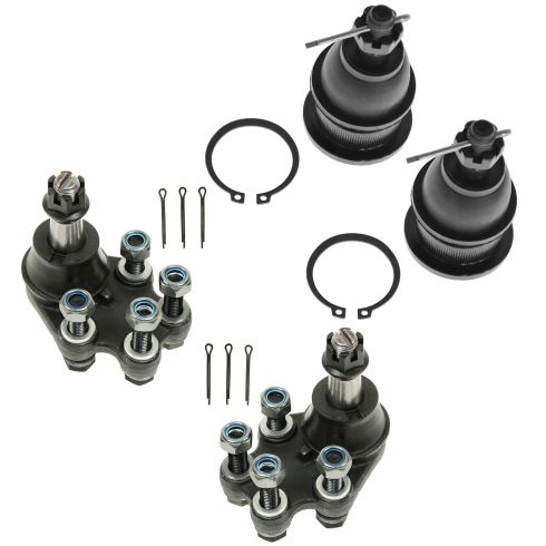 99-07 Chevy Silverado; GMC Sierra 1500 2WD Front Upper & Lower Ball Joint Kit (Set of 4)