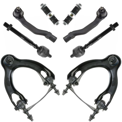 TRQ Tie Rod Ball Joint Steering Suspension Front Kit Set of 8 for Integra Civic