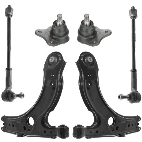98-10 VW Beetle; 99-06 Golf; 99-05 Jetta Front Control Arm, Ball Joint & Tie Rod Kit