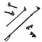 86-96 Ford Bronco, F150; 86-97 F250, F350 2WD Center Link, Tie Rod End, & Adj Sleeve Kit (Set of 6)