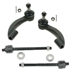 95-00 Cirrus, 96-05 Sebring, 95-06 Stratus; 96-00 Breeze Front Inner/Outer Tie Rod End Kit(Set of 4)