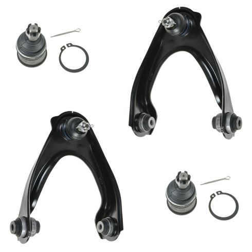 97-00 Acura EL; 96-00 Honda Civic Front Upper Control Arms & Lower Balljoints Kit (Set of 4)