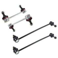 01-09 Volvo S60; 99-06 S80; 01-07 V70; 03-07 XC70; 03-11 XC90 Front & Rear Sway Bar End (Set of 4)