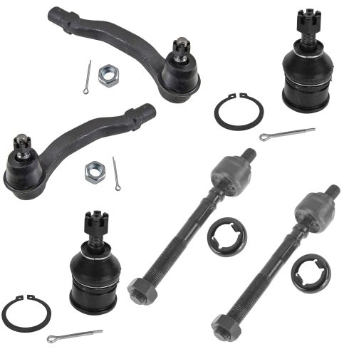 97-00 Acura EL; 96-00 Honda Civic Front 6 Piece Tie Rod End & Ball Joint Kit