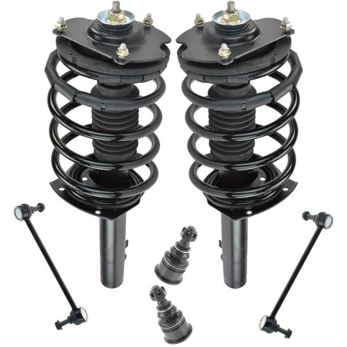 96-07 Ford Taurus, Mercury Sable Front Spring, Strut, Sway Bar Link and Low Ball Joint Kit