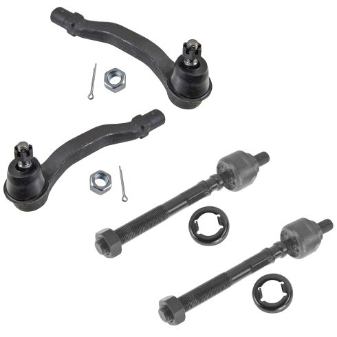 96-00 Honda Civic; 97-00 Acura EL Front Inner & Outer Tie Rod End SET of 4