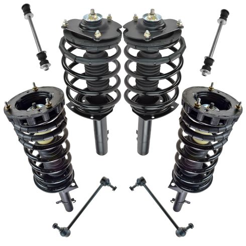 96-07 Ford Taurus Front & Rear Spring & Struts & Links Kit (8 piece)