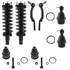 Front Shocks Struts/Springs, Ball Joints, & Tie Rod Set for Chevy GMC Buick Olds Isuzu