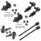 93-02 Mercury Villager; Nissan Quest Tie Rod, Ball Joint & Sway Bar Link Kit