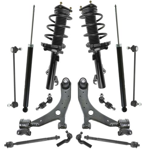 2 Front Quick Install Complete Strut and Spring Assembly for 04-13 Mazda 3