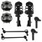 01-04 Caravan, T&C Front Strut & Spring, Wheel Hub, Sway Link & Tie Rod 8pc Kit