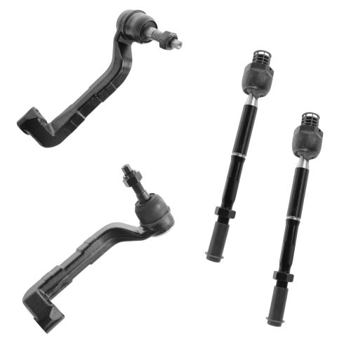 05-10 Chrysler 300; 05-08 Magnum, 07-10 Charger AWD Front Inner & Outer Tie Rod Set of 4