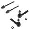 00-04 Dodge Dakota w/4WD; 00-03 Durango w/4WD Front Inner & Outer Tie Rod End Set of 4