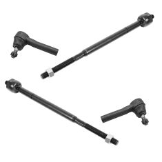 04-08 Chrysler Pacifica Front Inner & Outer Tie Rod End Set of 4