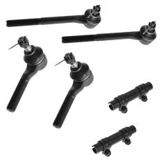 98-05 Chevy, GMC, Isuzu, Olds Mid Size PU, SUV w/4WD Inner & Outer Tie Rod End and Sleeve Kit