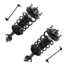 01-04 Ford Escape, Mazda Tribute Front Strut/Coil Spring and Sway Bar Link Set