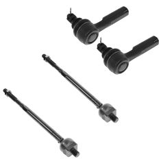 00-01 Infiniti I30; 02-04 I35; 00-02 Nissan Maxima Front Inner & Outer Tie Rod Set of 4