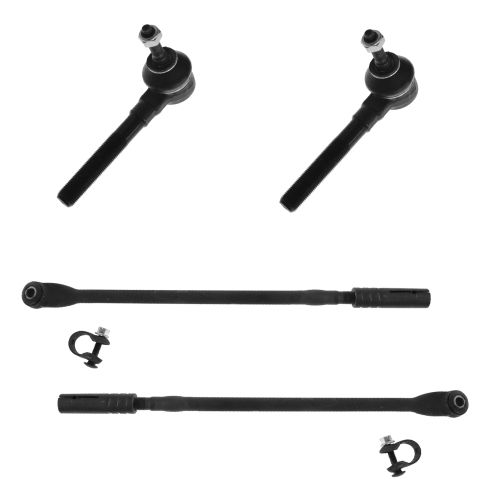 98-04 Chrysler Dodge Mid Size FWD Front Inner & Outer Tie Rod Assembly Set of 4