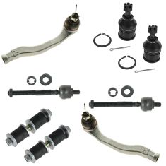 96-00 Honda Civic Front 8 Piece Sway Bar Link Tie Rod End & Ball Joint Kit