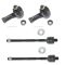 95-00 Chrysler Dodge Eagle Mitsubishi FWD Front Inner & Outer Tie Rod End Set