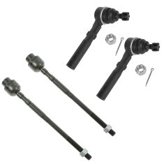 95-05 Chevy Cavalier, Pontiac Sunfire Front Inner & Outer Tie Rod End Assy Kit (Set of 4)