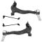 03-(to 5/07) Nissan Murano Front Lower Control Arm w/Ball Joint & Sway Bar Link Kit (Set of 4)