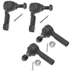 98-04 Frontier; 00-04 Xterra Front Outer & Inner 4 Piece Tie Rod End Kit