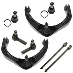 06-08 Dodge Ram 1500 Front Upper Control Arm Lower Ball Joint with Inner & Outer Tie Rod Set