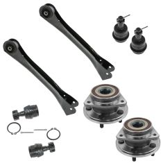 90-99 Cherokee; 91-92 Comanche; 97-99 Wrangler Front Hub, Up Control Arm w/Ball Joint Kit (Set of 8)