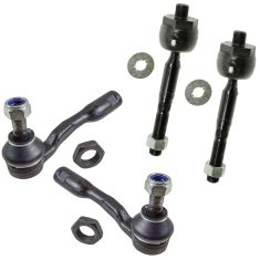00-02 Toyota Tundra; 01-02 Sequoia Front Inner & Outer Tie Rod End Kit (Set of 4)
