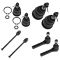 99-11 GM Full Size Truck SUV Hummer Multifit Front Tie Rod w/Upper & Lwr Balljoint Kit (8 Piece Set)