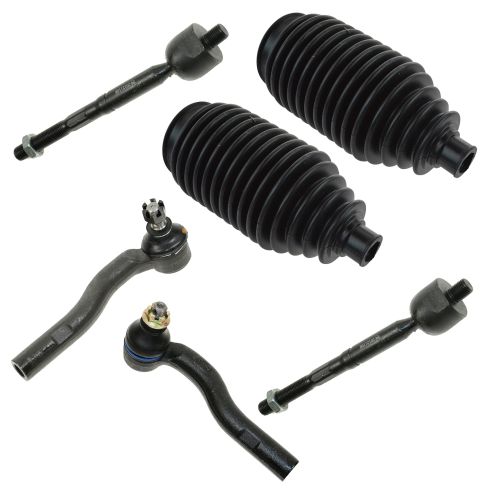 98-05 GS300; 98-00 GS400; 01-05 GS430 Inner & Outer Tie Rod End w/ Steering Bellow Kit (6 Piece)
