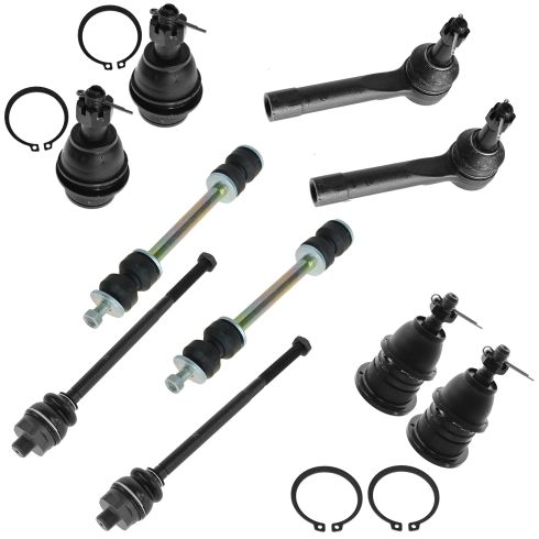 99-07 Cadillac, Chevy, GMC Pickup/SUV Multifit Ball Joint Tie Rod & Sway Bar (Set of 10)