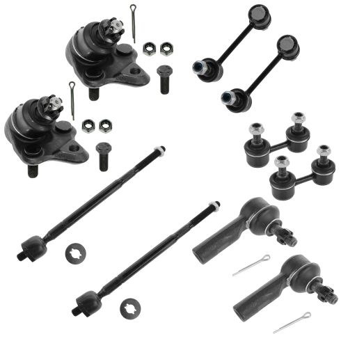 10 Piece Steering Suspension Kit Set Front for 96-02 Toyota Corolla 