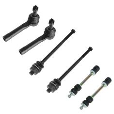 99-07 GM Full Size PU; 00-06 Avalanche SUV Suburban Inner & Outer Tie Rod w/ Sway Bar Link Set of 6