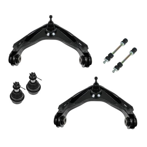 99-10 GM Full Size PU SUV Front Upper Control Arm Lower Ball Joint & Sway Bar Link Kit (6 Piece)