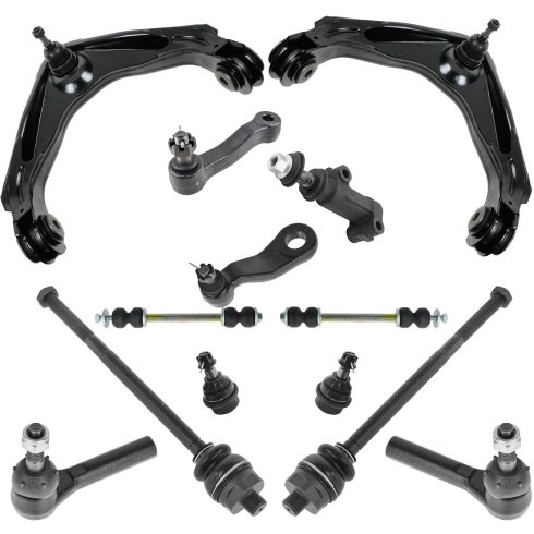 01-07 GM Full Size PU SUV (w/3 Groove Pitman Arm) Front Steering & Suspension Kit (13 Piece Set)