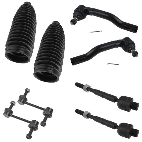 07-14 Edge; 07-15 MKX Front Tie Rod End, Steering Bellows & Sway Bar Link Kit (Set of 8)