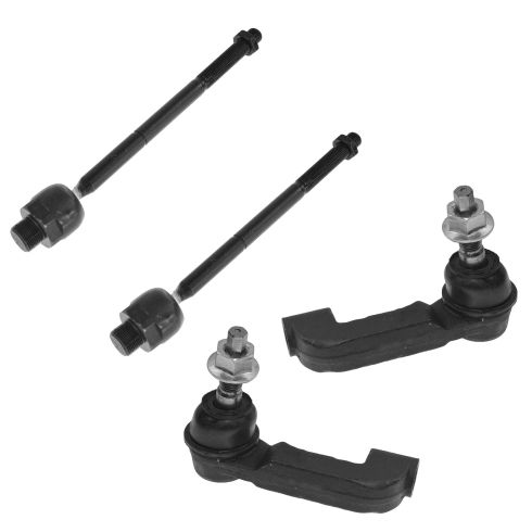 02-04 Jeep Liberty Inner & Outer Tie Rod End Set of 4