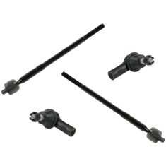 98-02 Passport; 98-00 Amigo; 02-04 Axiom; 98-04 Rodeo; 01-03 Rodeo Inner & Outer Tie Rod Set of 4