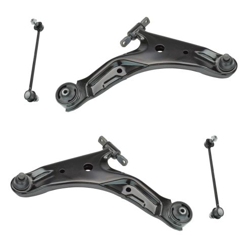01-06 Hyundai Sante Fe Front Lower Control Arm & Sway Bar Link Kit (4 Piece)