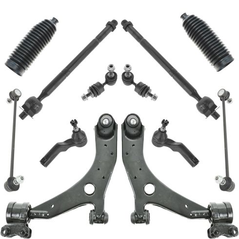 04-09 Mazda3 (exc Speed); 06-13 Mazda5 Front Steering & Suspension Kit (12 Piece)