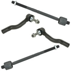 03-11 Crown Vic; Town Car; Grand Marquis; 03-04 Marauder Inner & Outer Tie Rod Set of 4