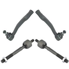 88-91 Honda Civic CRX Front Inner & Outer Tie Rod End Set of 4