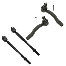 03-08 Toyota Corolla Front Inner & Outer Tie Rod End Set of 4