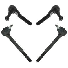 79-98 GM Truck SUV Multifit Inner & Outer Tie Rod End Set of 4