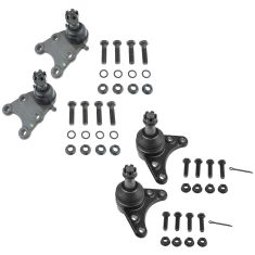 4-12 Colorado; Canyon (w/ Coil spring); 06-08 Isuzu I280 I290 Front Upper Lower Ball Joint Set of 4