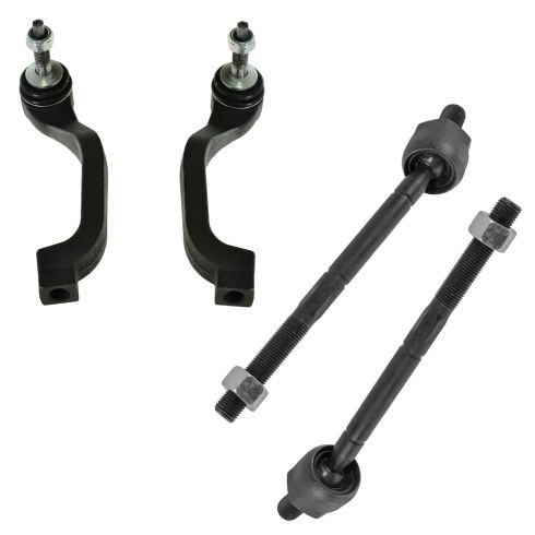00-02 Lincoln LS; 02 Thunderbird Inner & Outer Tie Rod End Set of 4