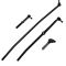 94-97 Dodge Ram 2500, 3500 w/4WD Front Tie Rod End Set of 4