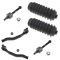 90-93 Honda Accord Front Inner & Outer Tie Rod End w/ Rack Boot Kit (6 Piece)